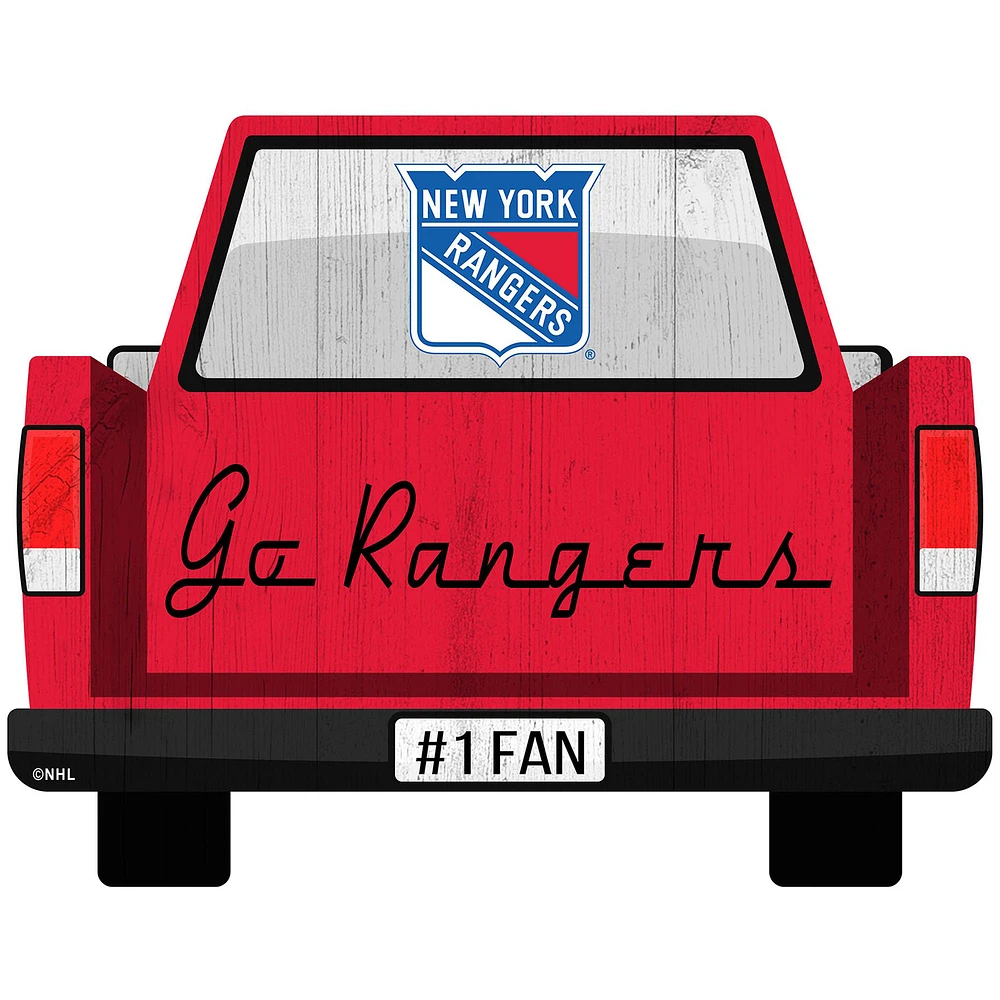 New York Rangers 12'' x 12'' Truck Back Décor