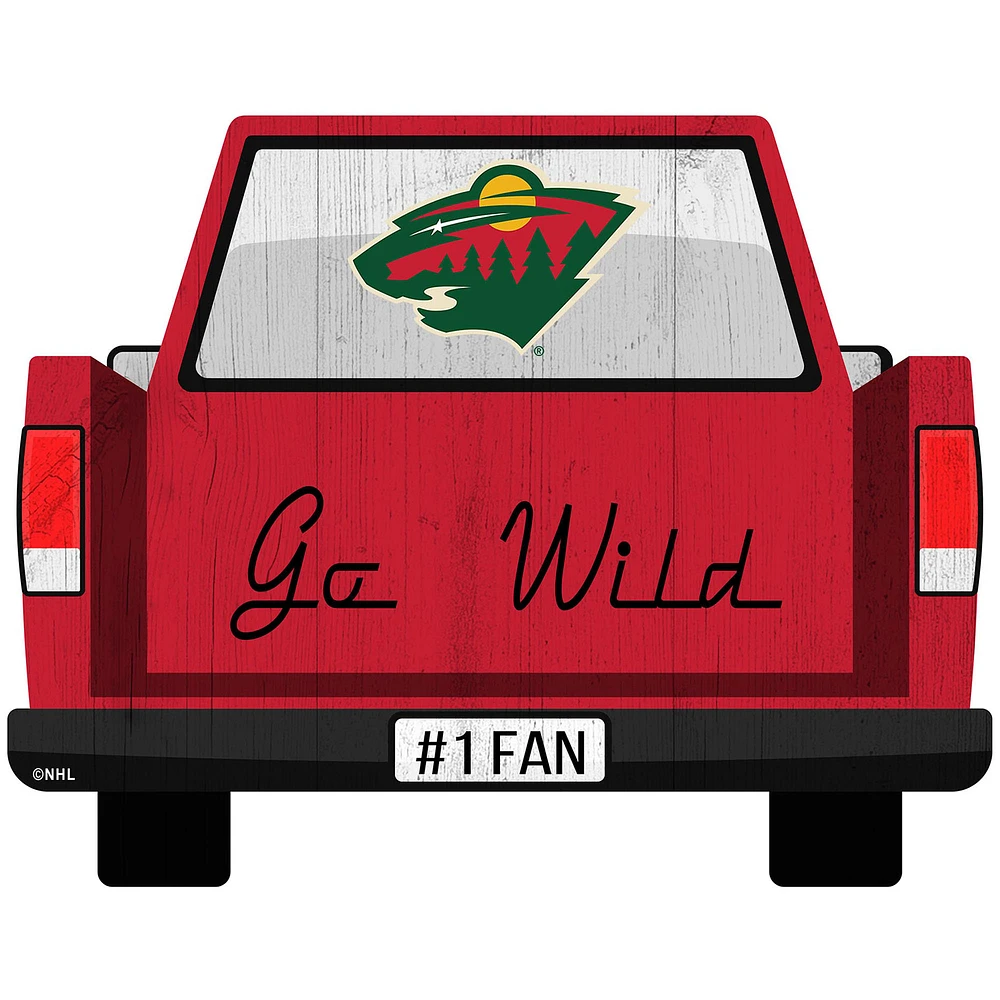 Minnesota Wild 12'' x 12'' Truck Back Décor