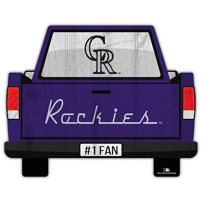 Colorado Rockies 12'' x 12'' Truck Back Décor