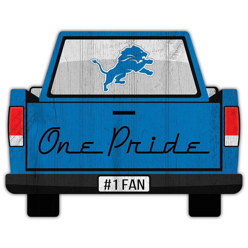 Detroit Lions 12'' x 12'' Truck Back Décor