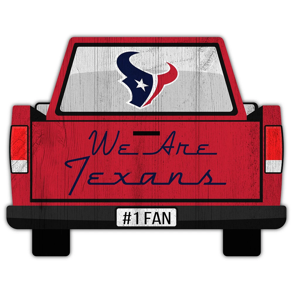 Houston Texans 12'' x 12'' Truck Back Décor