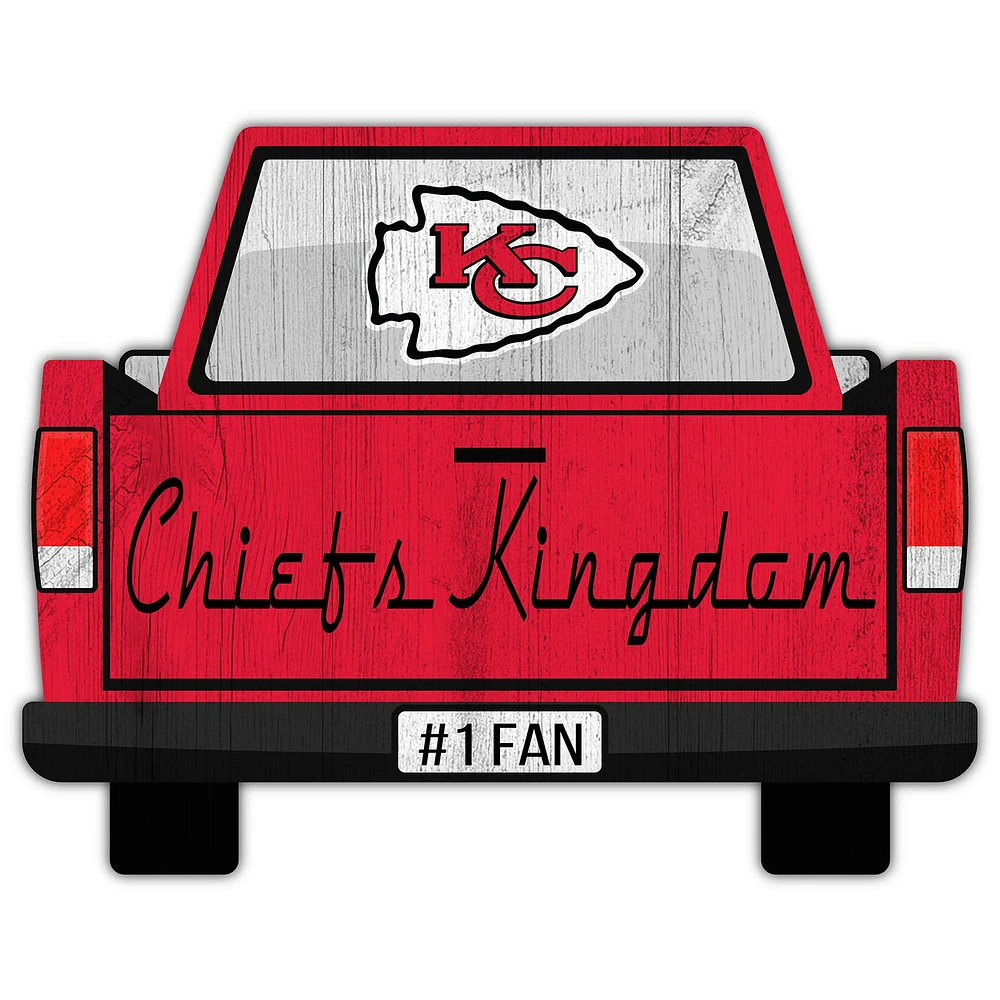 Kansas City Chiefs 12'' x 12'' Truck Back Décor