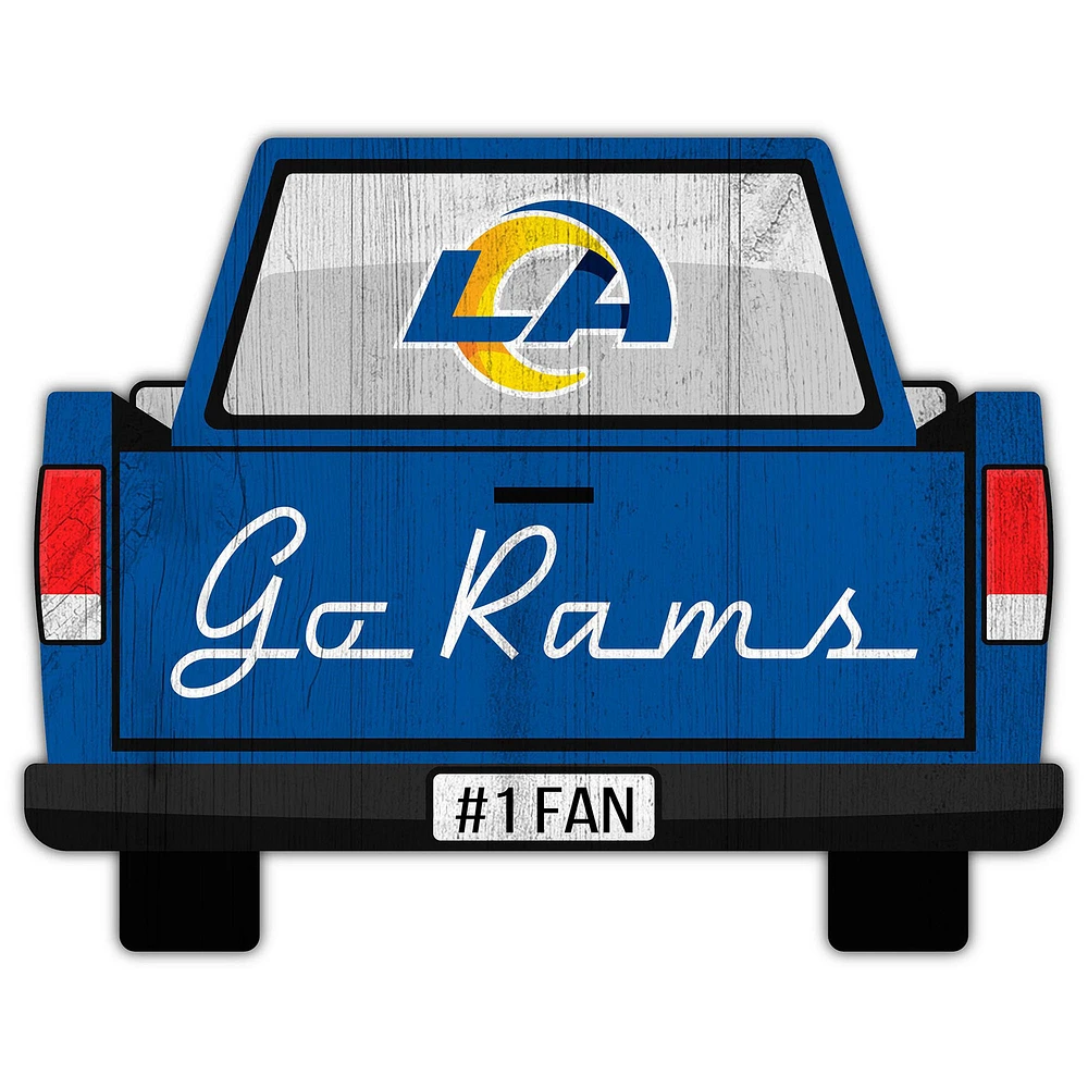 Los Angeles Rams 12'' x 12'' Truck Back Décor