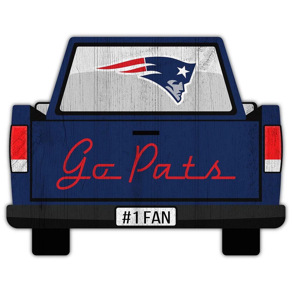 New England Patriots 12'' x 12'' Truck Back Décor