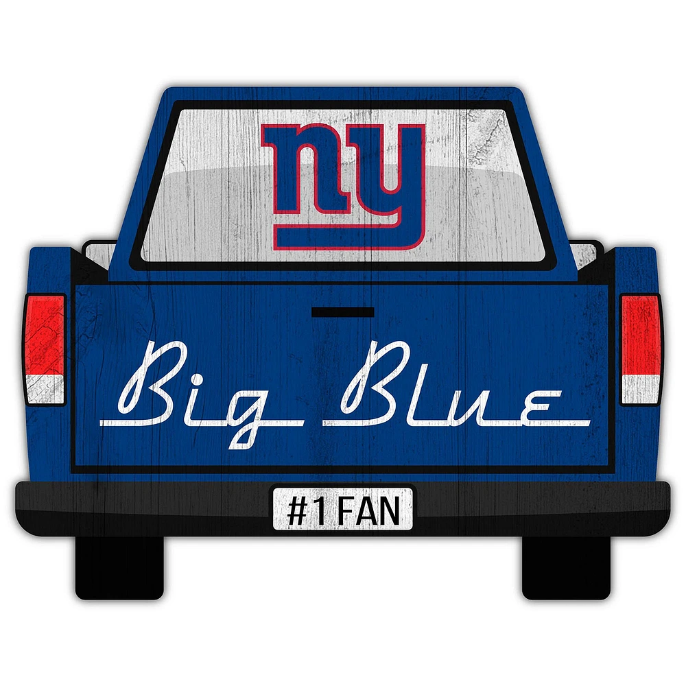 New York Giants 12'' x 12'' Truck Back Décor