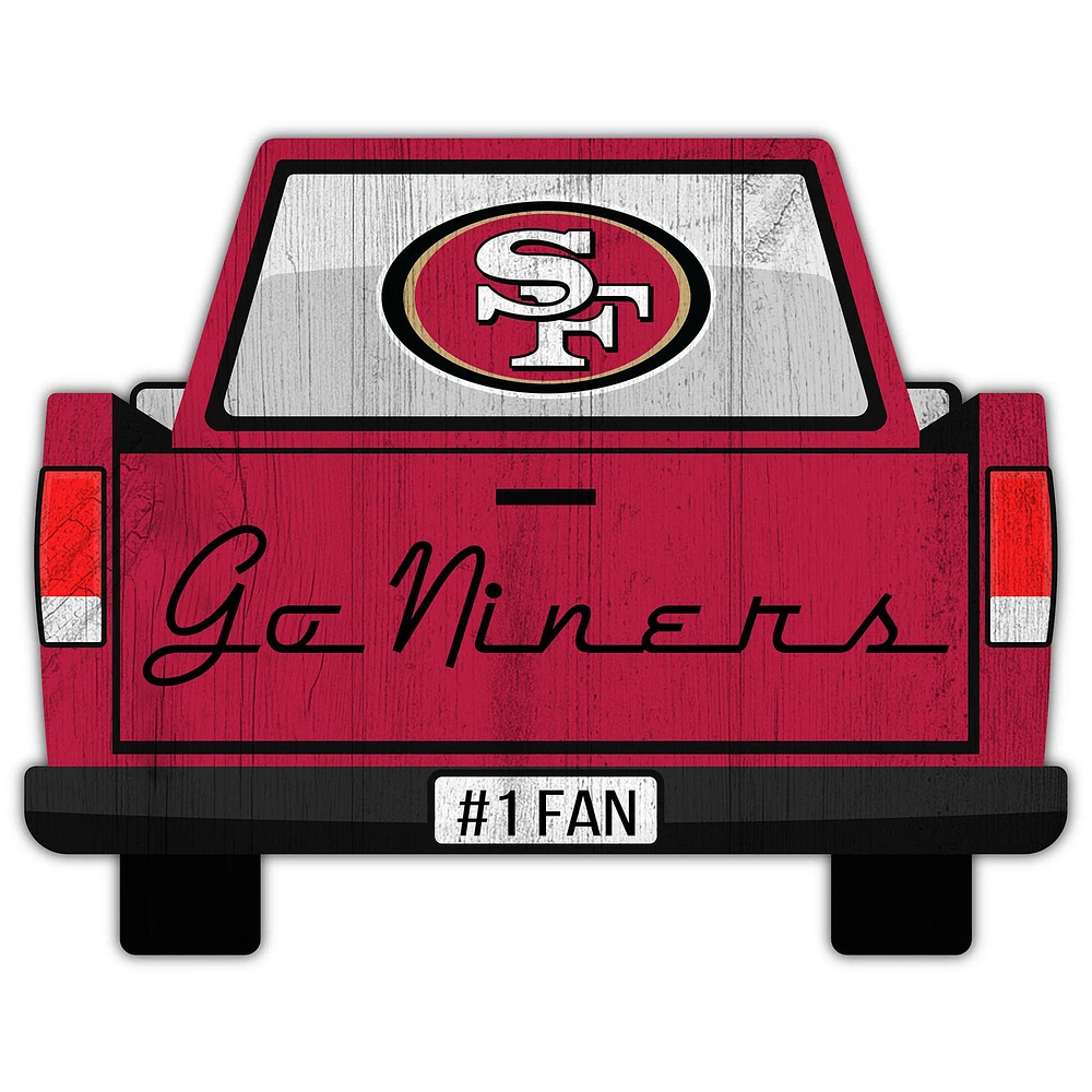 San Francisco 49ers 12'' x 12'' Truck Back Décor