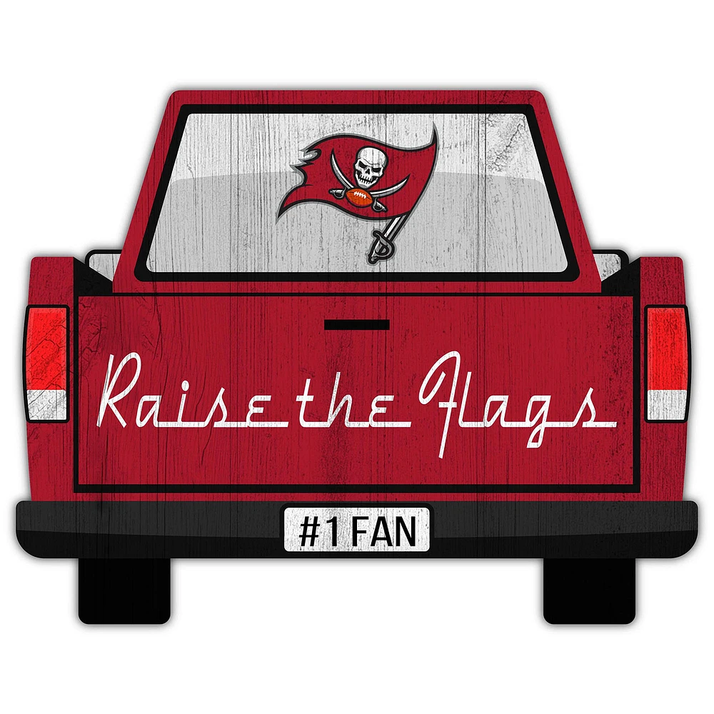 Tampa Bay Buccaneers 12'' x 12'' Truck Back Décor