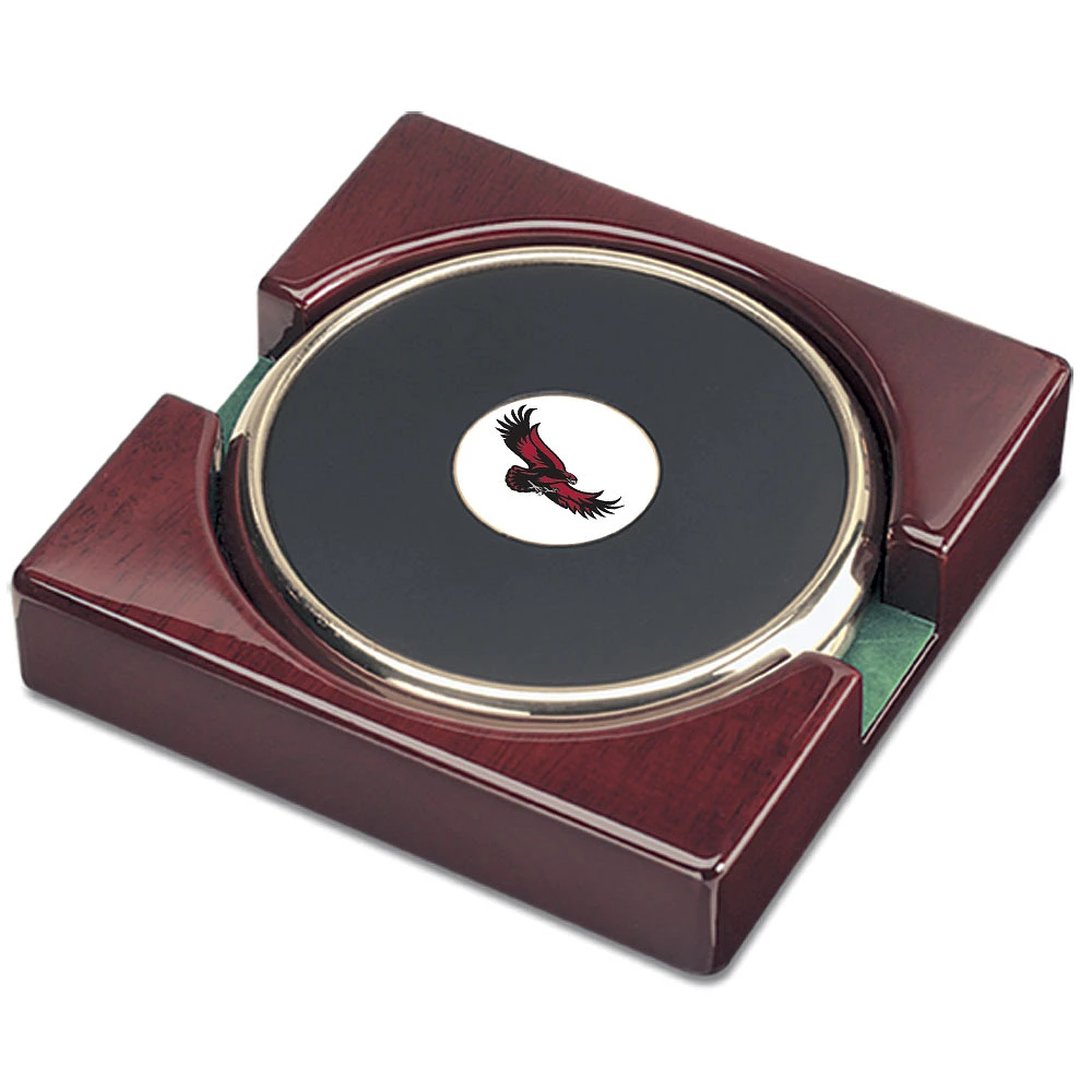 Gold Saint Joseph's Hawks Two-Piece Coaster Set