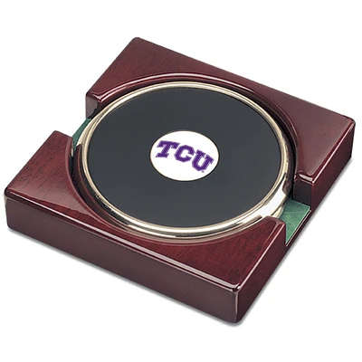 Gold TCU Horned Frogs Two-Piece Coaster Set