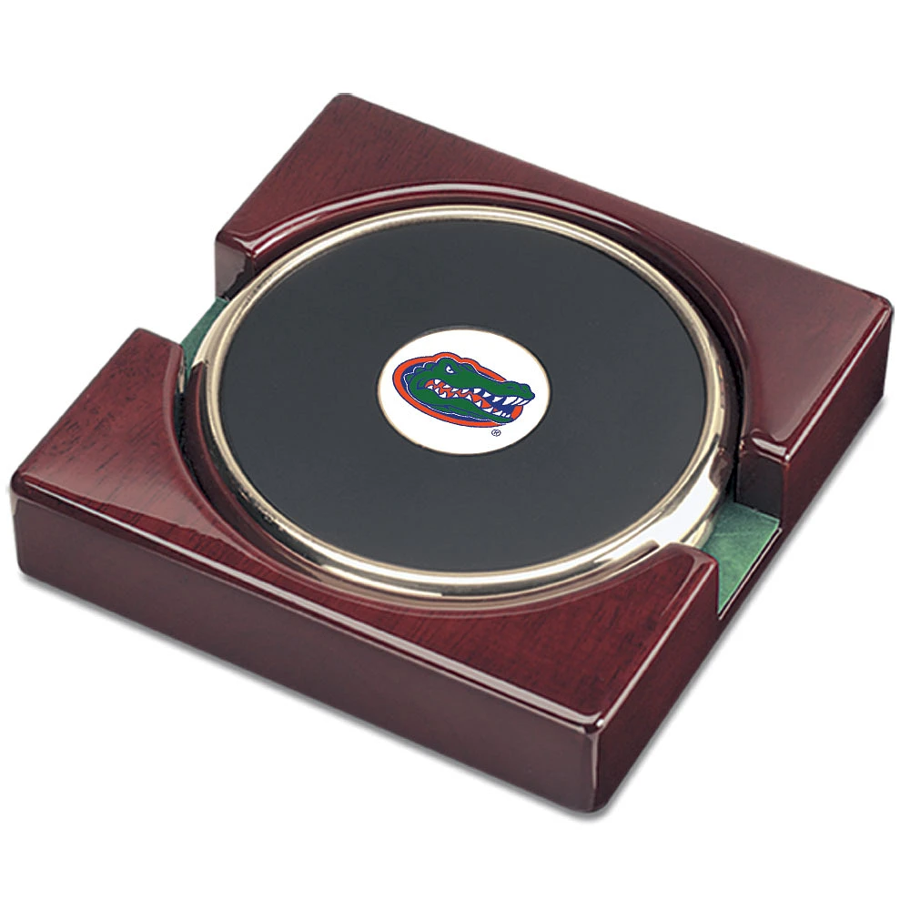 Gold Florida Gators Two-Piece Coaster Set