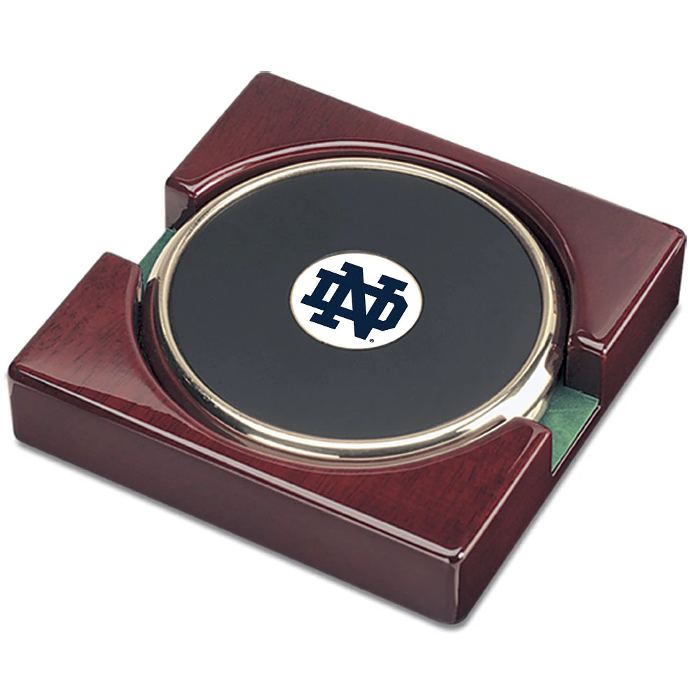 Gold Notre Dame Fighting Irish Two-Piece Coaster Set