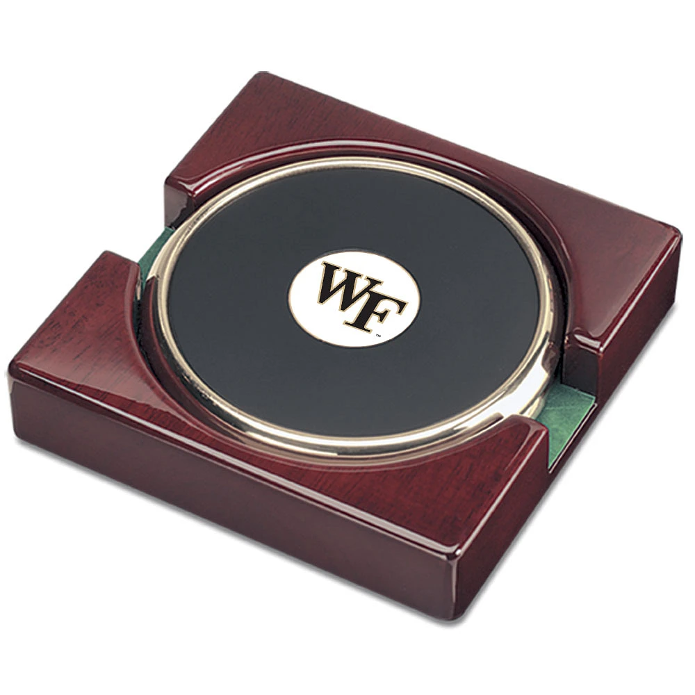 Gold Wake Forest Demon Deacons Two-Piece Coaster Set