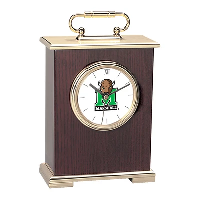 Marshall Thundering Herd Primary Team Logo Carriage Clock