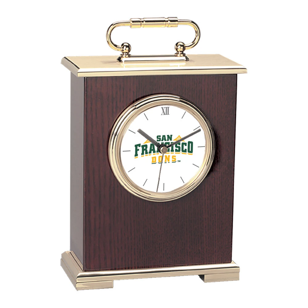 San Francisco Dons Primary Team Logo Carriage Clock