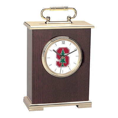Stanford Cardinal Primary Team Logo Carriage Clock