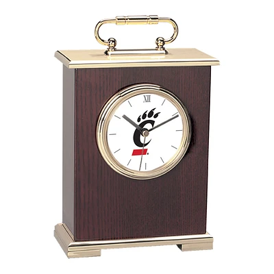 Cincinnati Bearcats Primary Team Logo Carriage Clock