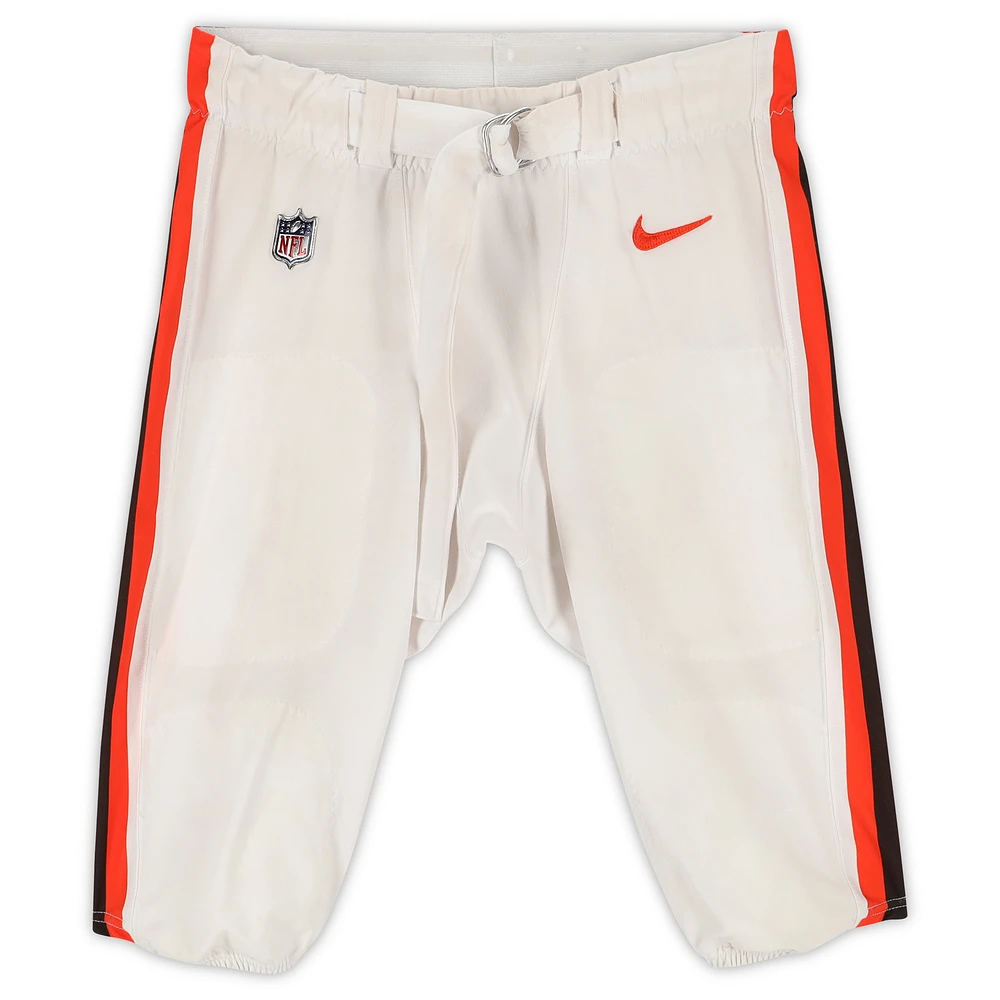 Taven Bryan Cleveland Browns Game-Used #99 White Pants from the 2022 NFL Season