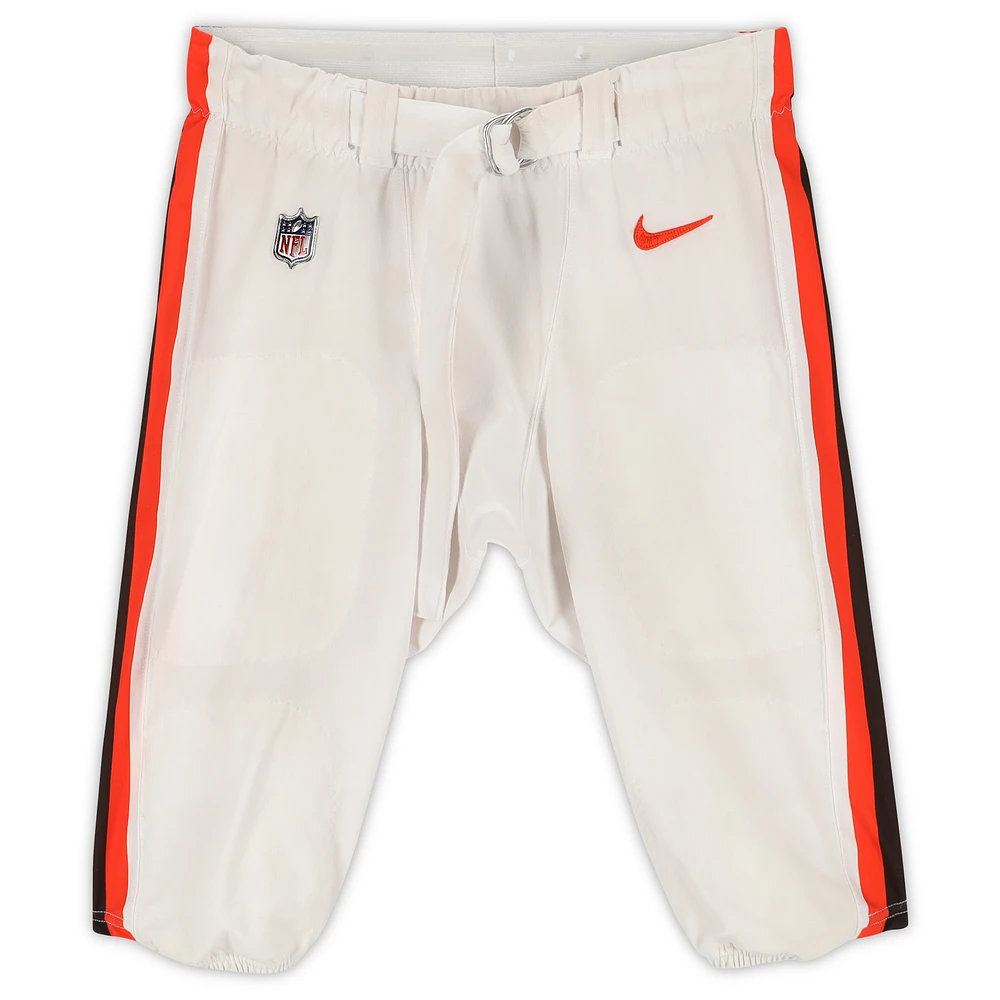 Tommy Togiai Cleveland Browns Game-Used #93 White Pants from the 2022 NFL Season