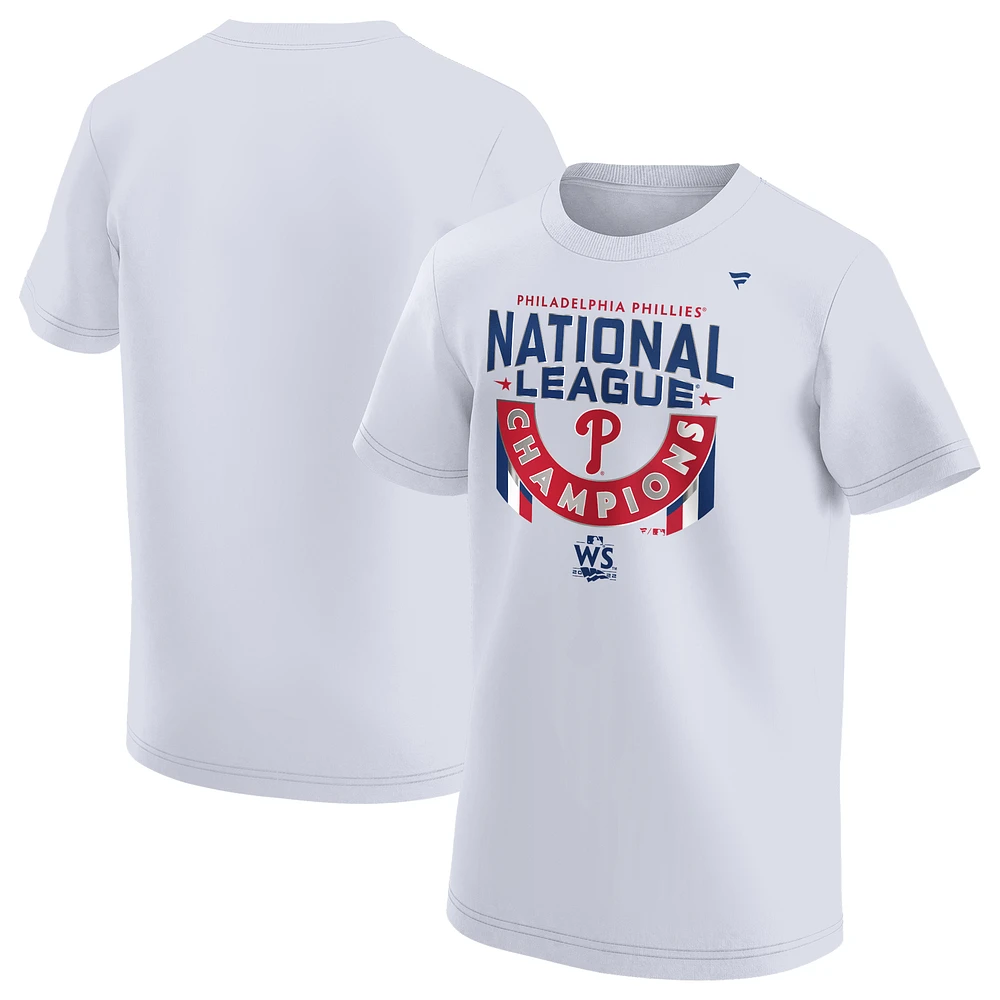 Youth Fanatics White Philadelphia Phillies 2022 National League Champions Locker Room T-Shirt