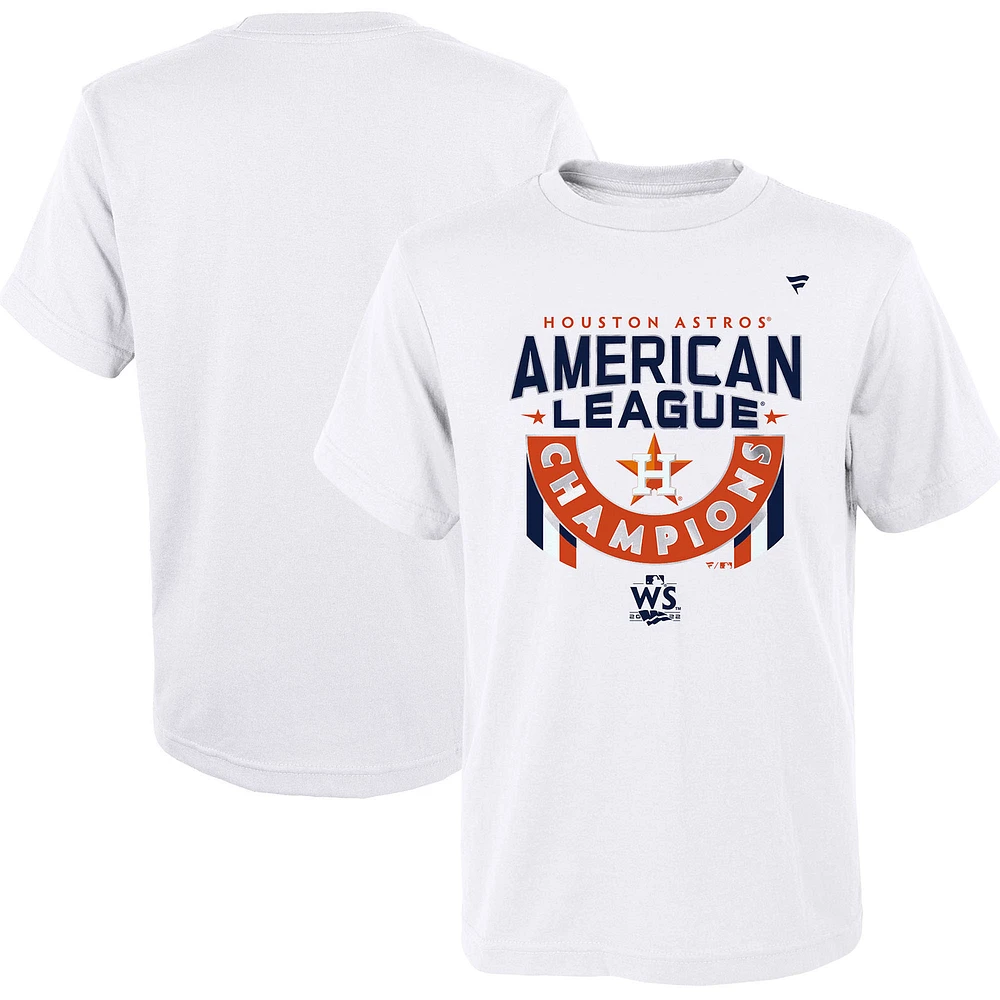 Toddler Fanatics White Houston Astros 2022 American League Champions Locker Room T-Shirt