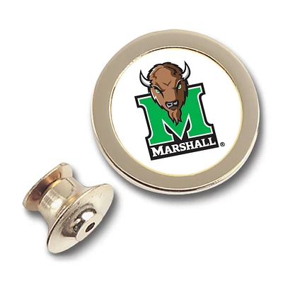 Gold Marshall Thundering Herd Team Logo Lapel Pin