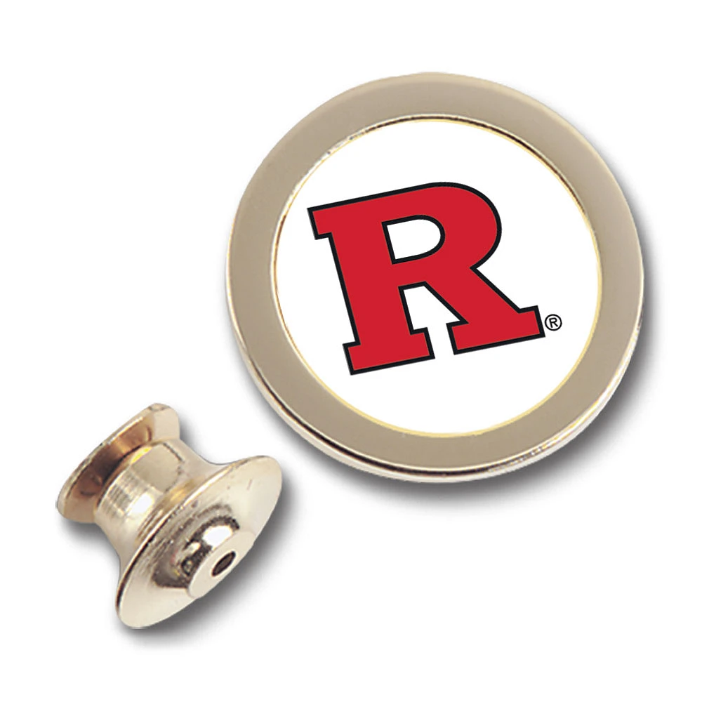 Gold Rutgers Scarlet Knights Team Logo Lapel Pin