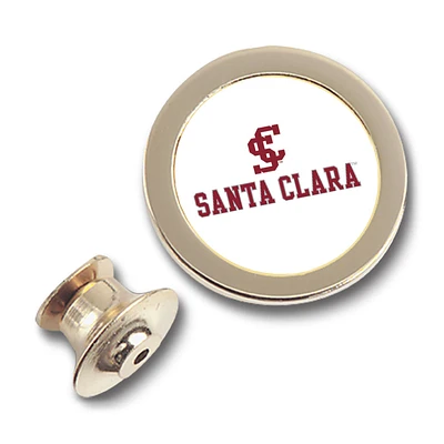 Gold Santa Clara Broncos Team Logo Lapel Pin
