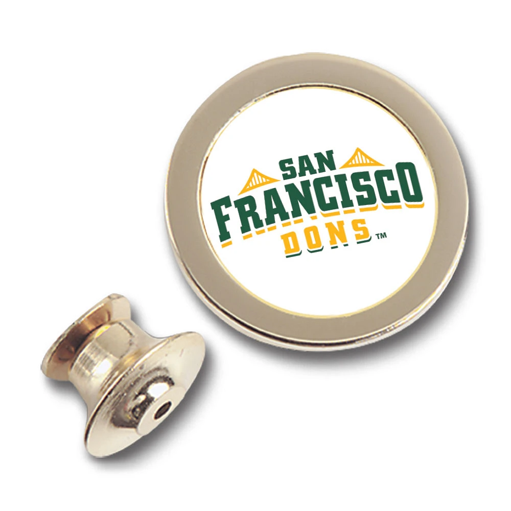 Gold San Francisco Dons Team Logo Lapel Pin