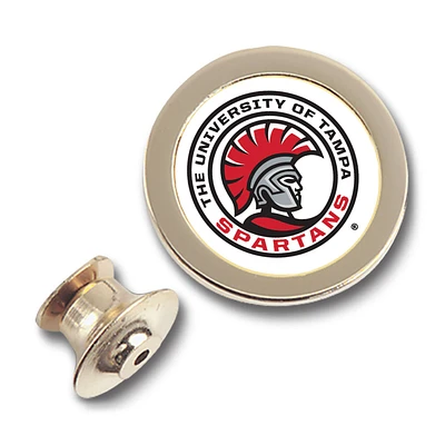 Gold University of Tampa Spartans Team Logo Lapel Pin