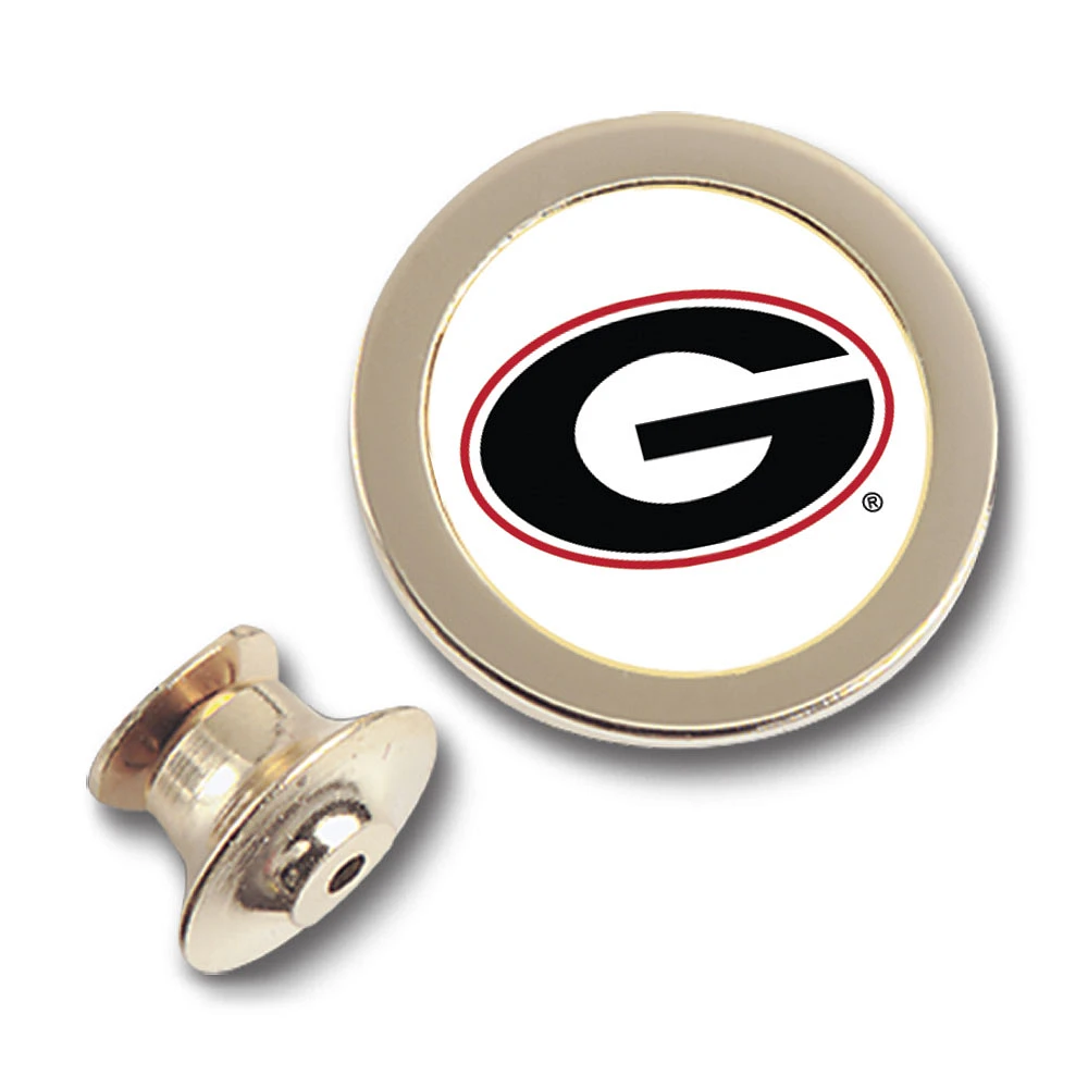 Gold Georgia Bulldogs Team Logo Lapel Pin