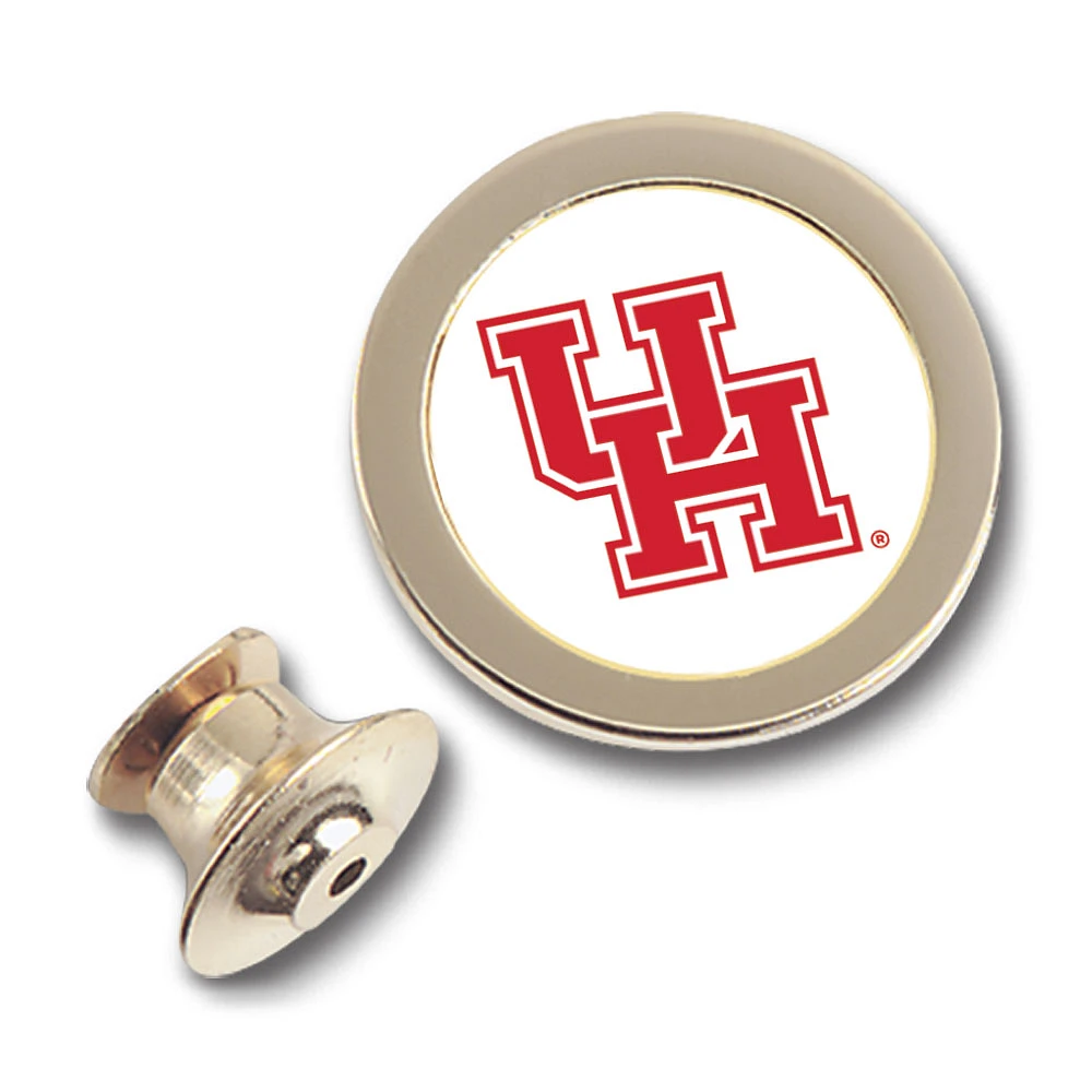 Gold Houston Cougars Team Logo Lapel Pin