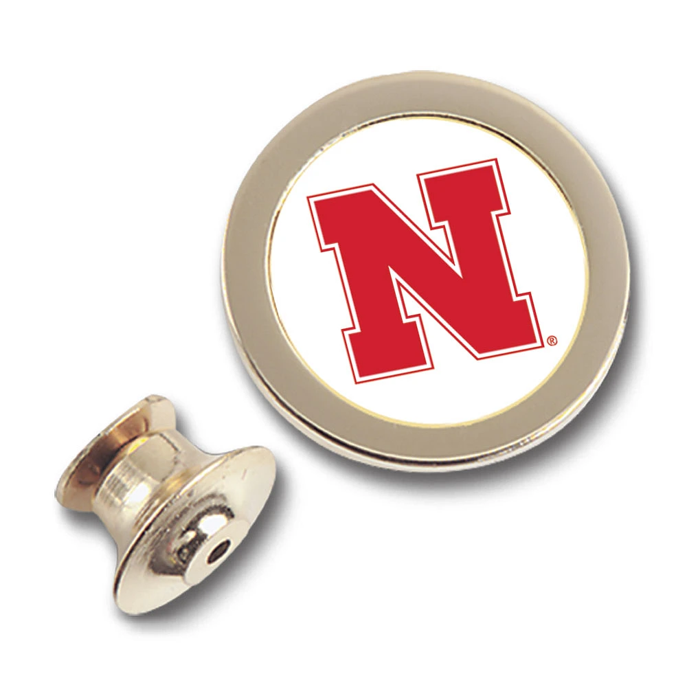 Gold Nebraska Huskers Team Logo Lapel Pin