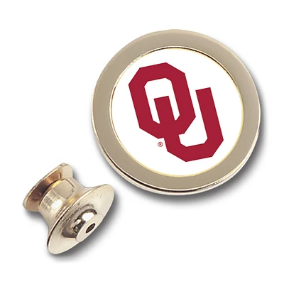 Gold Oklahoma Sooners Team Logo Lapel Pin
