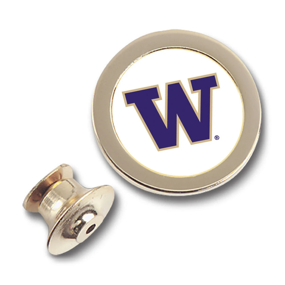 Gold Washington Huskies Team Logo Lapel Pin
