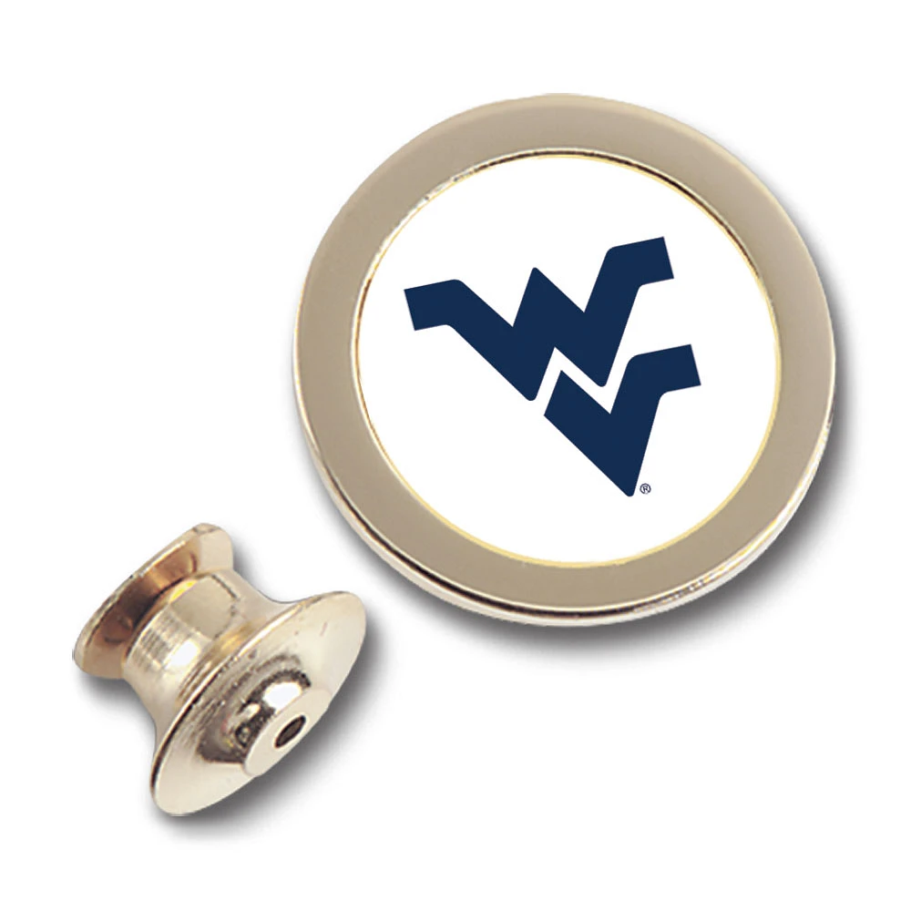 Gold West Virginia Mountaineers Team Logo Lapel Pin