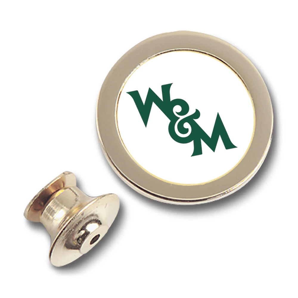Gold William & Mary Tribe Team Logo Lapel Pin