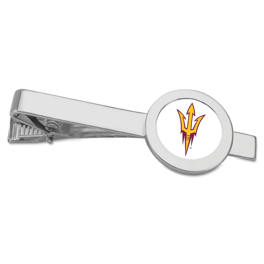 Silver Arizona State Sun Devils Team Logo Tie Bar