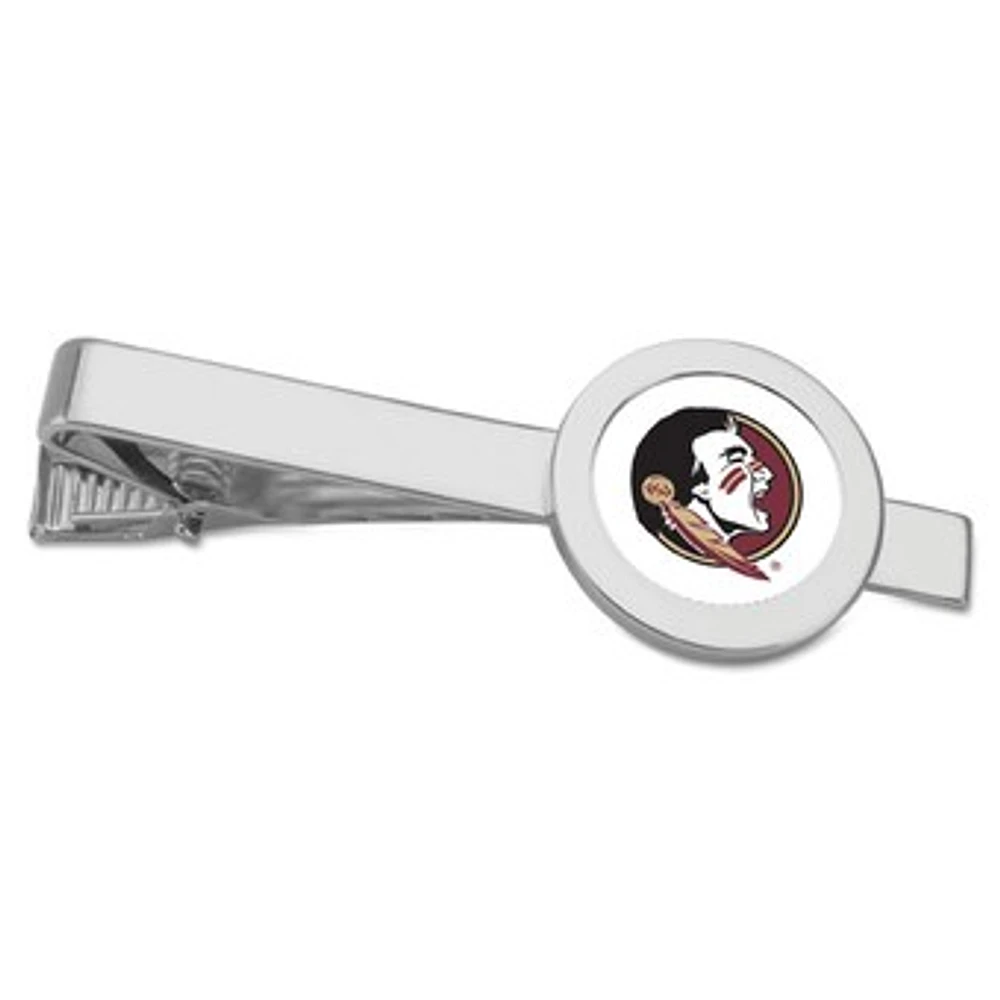 Silver Florida State Seminoles Team Logo Tie Bar