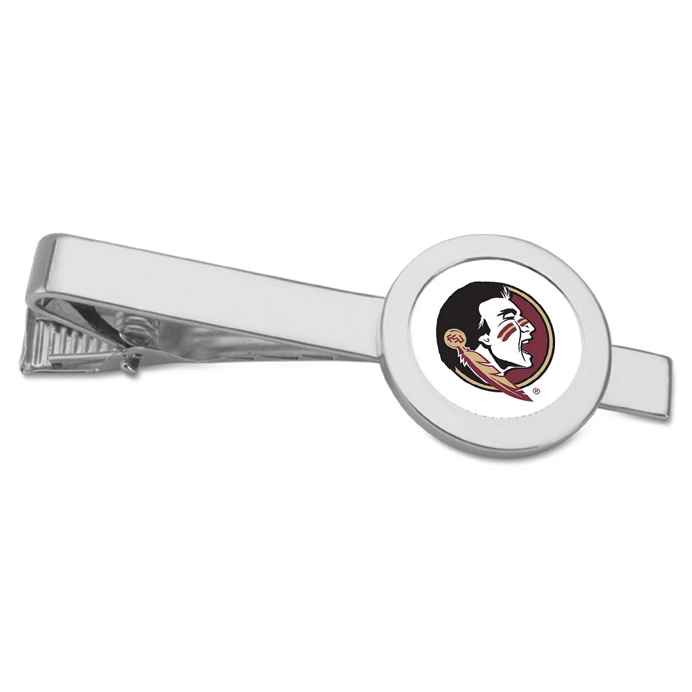 Silver Florida State Seminoles Team Logo Tie Bar