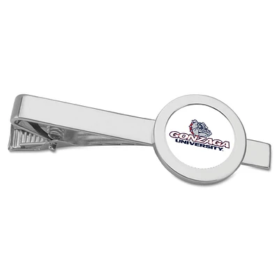 Silver Gonzaga Bulldogs Team Logo Tie Bar
