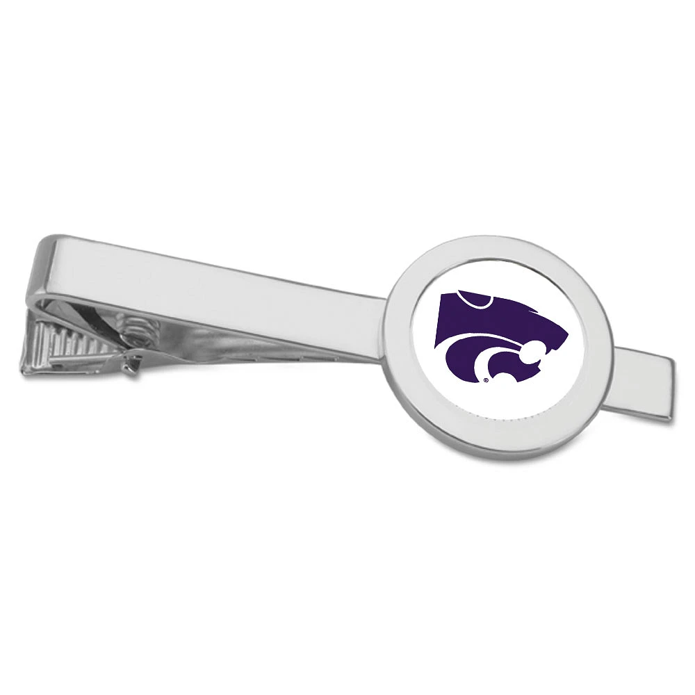 Silver Kansas State Wildcats Team Logo Tie Bar