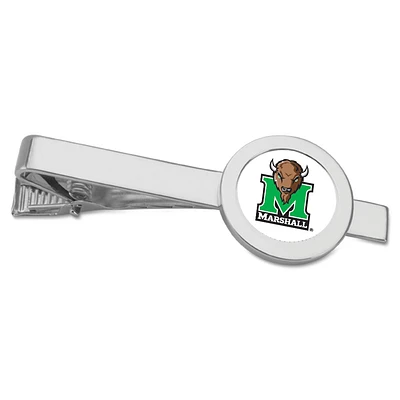 Silver Marshall Thundering Herd Team Logo Tie Bar