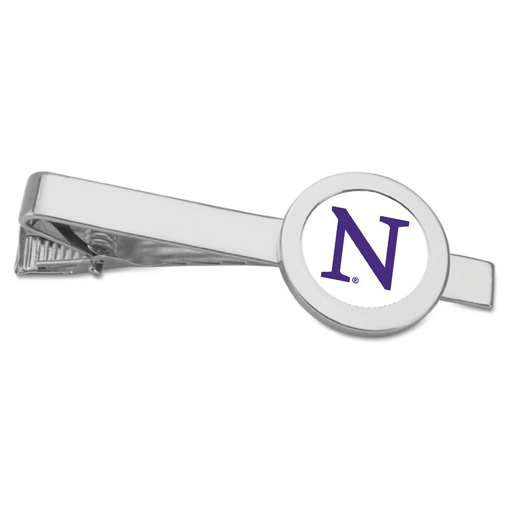 Silver Northwestern Wildcats Team Logo Tie Bar