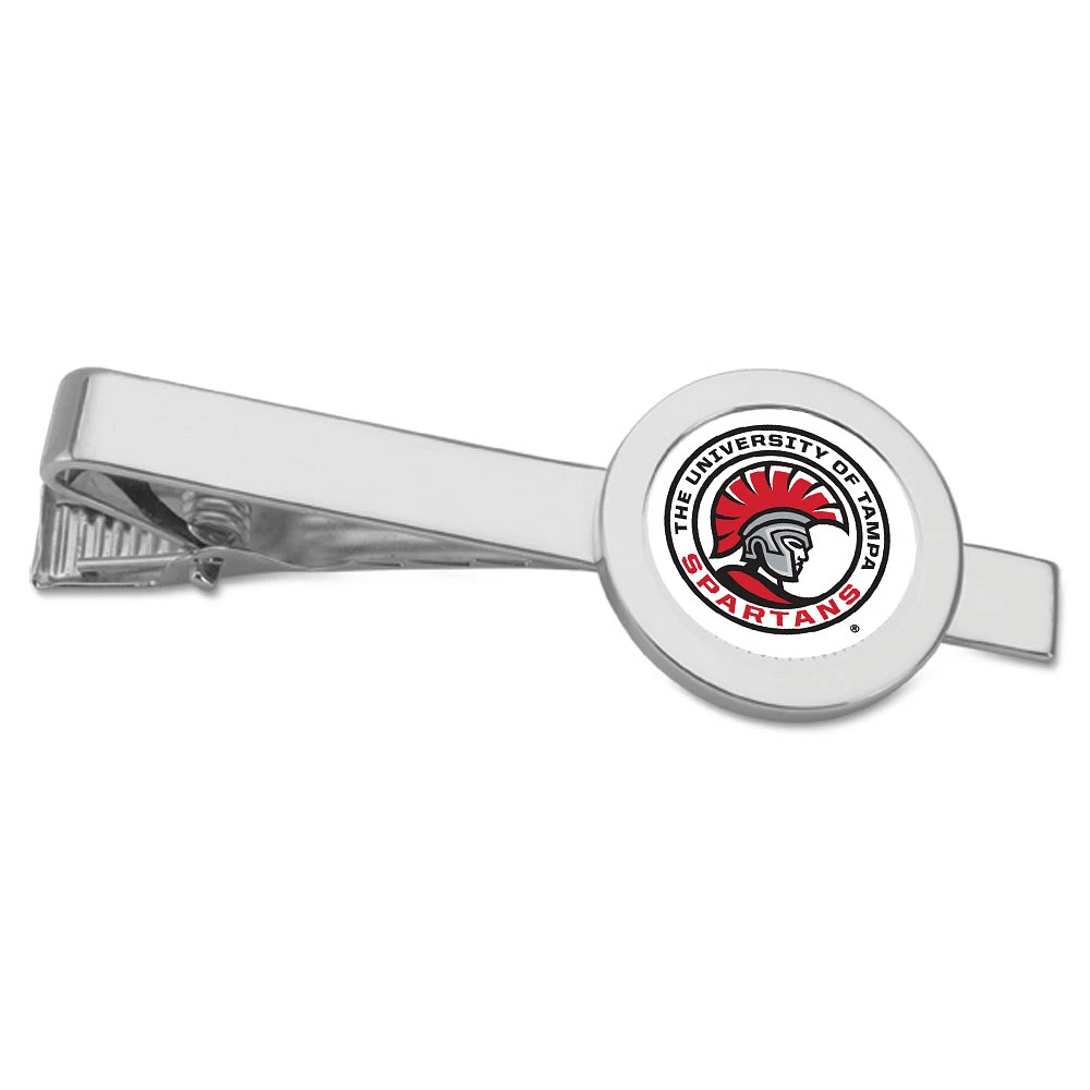 Silver University of Tampa Spartans Team Logo Tie Bar