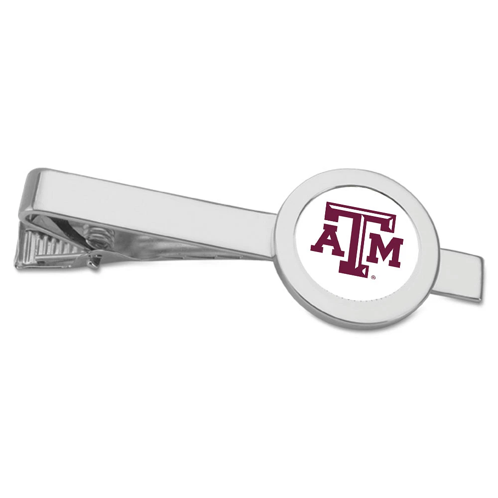 Silver Texas A&M Aggies Team Logo Tie Bar