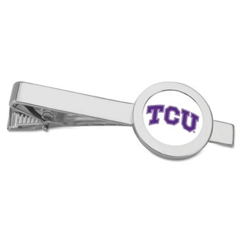 Silver TCU Horned Frogs Team Logo Tie Bar
