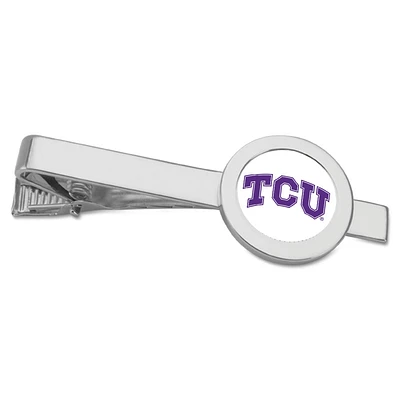 Silver TCU Horned Frogs Team Logo Tie Bar