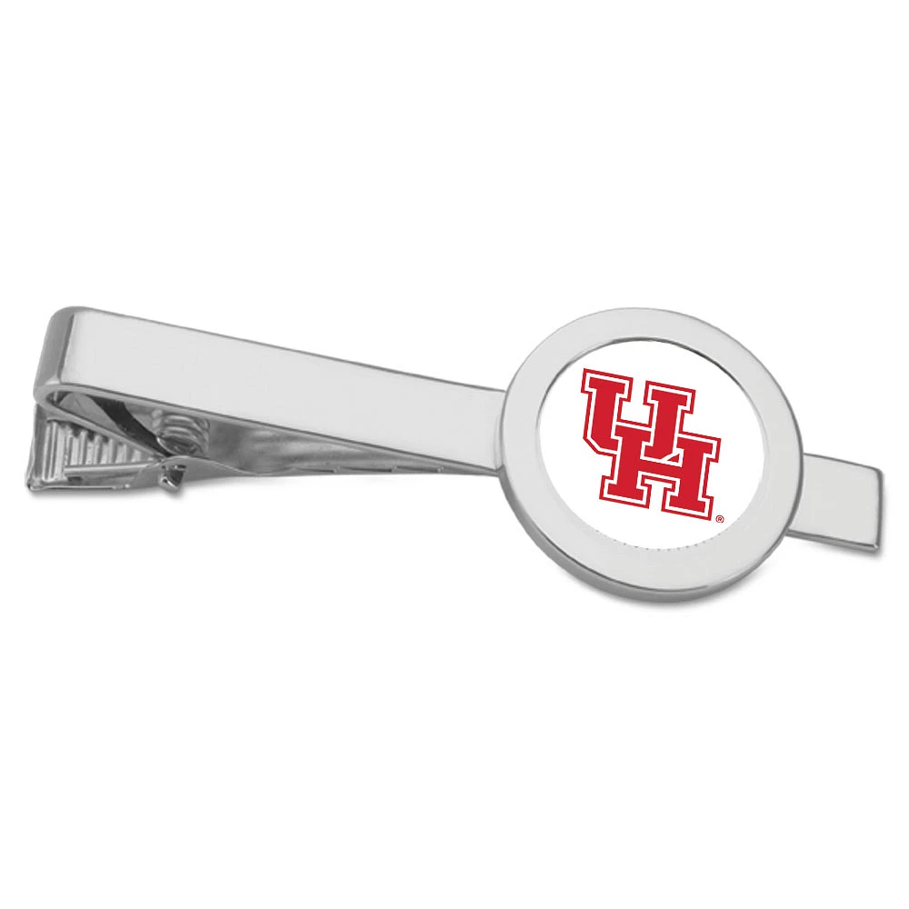 Silver Houston Cougars Team Logo Tie Bar