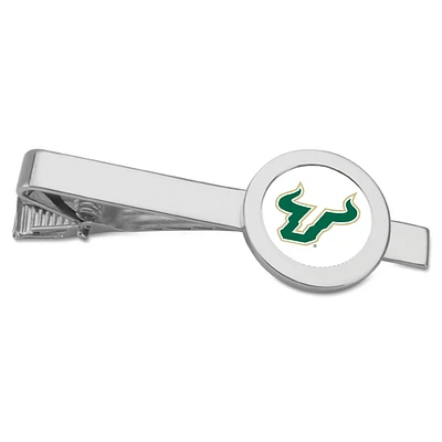 Silver South Florida Bulls Team Logo Tie Bar