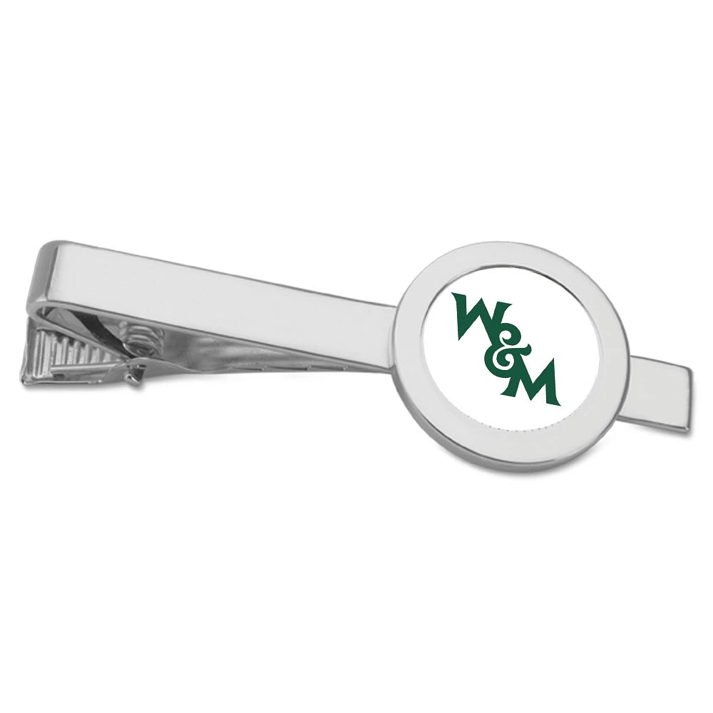 Silver William & Mary Tribe Team Logo Tie Bar